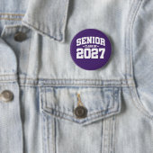 Klasse des Abschlusses der Oberstufe 2027 Senior 2 Button (Beispiel)