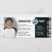 Klasse des Abschlusses Einladung TKT313 Ticket 201 (Vorderseite)