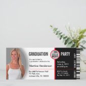 Klasse des Abschlusses Einladung TKT314 Ticket 201 (Stehend Vorderseite)