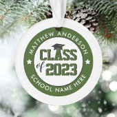 Klasse des Abschlusses "Forest Green Graduate" 202 Ornament
