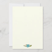 Klasse des Abschlusses für aquamarine und rote Blu Einladung (Rückseite)