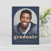 Klasse des Abschlusses für Blaues Foto der arktisc Ankündigung (Stehend Vorderseite)