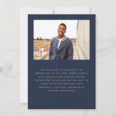 Klasse des Abschlusses für Blaues Foto der arktisc Ankündigung (Rückseite)