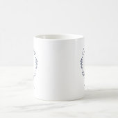 Klasse des Abschlusses für Navy-Typografie Kaffeetasse (Mittel)