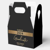 Klasse des Abschlusses für schwarze Goldnamen 2023 Geschenkschachtel (Geöffnet)