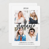 KLASSE DES ABSCHLUSSES "GERAHMTES FOTO" 2016 EINLADUNG (Vorne/Hinten)