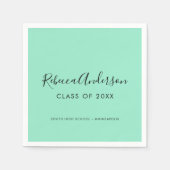 Klasse des Abschlusses "Grad Mint Green" 2023 Serviette (Vorderseite)