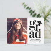 Klasse des Abschlusses GRAD Multi-Foto 2024 Dankeskarte (Stehend Vorderseite)