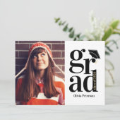 Klasse des Abschlusses GRAD Multi-Foto 2024 Einladung (Stehend Vorderseite)