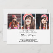 Klasse des Abschlusses GRAD Multi-Foto 2024 Einladung (Rückseite)