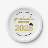 Klasse des Abschlusses Grand Party 2025 Pappteller (Vorderseite)