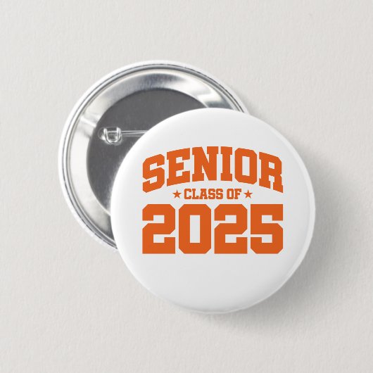 Klasse des Abschlusses in der Oberschule 2025 Seni Button (Vorne & Hinten)