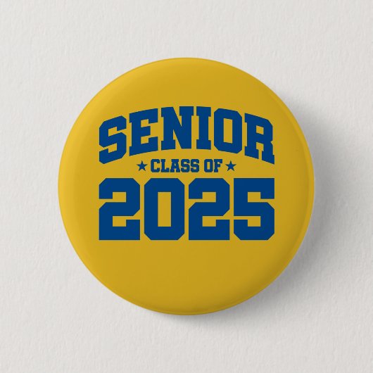 Klasse des Abschlusses in der Oberschule 2025 Seni Button (Vorderseite)
