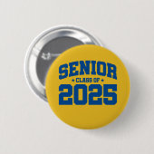 Klasse des Abschlusses in der Oberschule 2025 Seni Button (Vorne & Hinten)