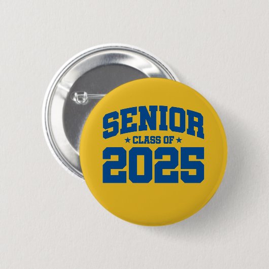 Klasse des Abschlusses in der Oberschule 2025 Seni Button (Vorne & Hinten)