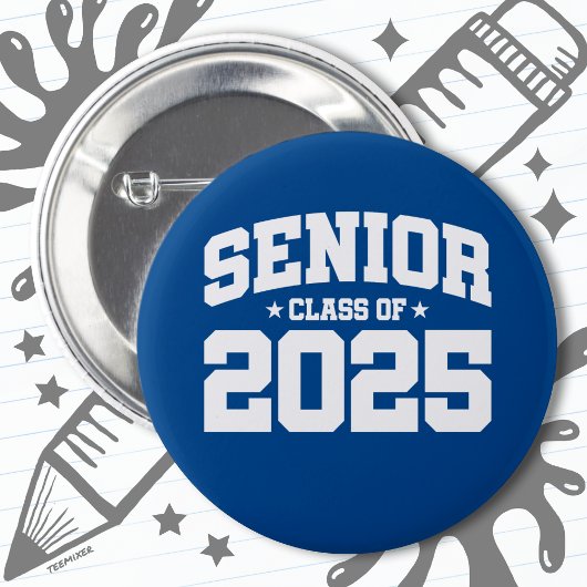 Klasse des Abschlusses in der Oberschule 2025 Seni Button
