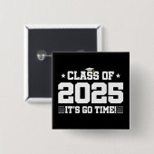 Klasse des Abschlusses in der Oberschule 2025 Seni Button (Vorne & Hinten)