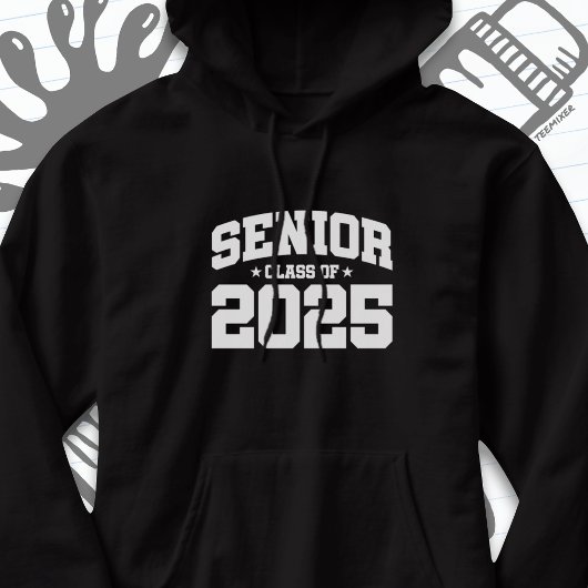 Klasse des Abschlusses in der Oberschule 2025 Seni Hoodie