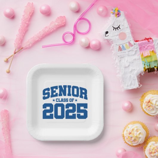 Klasse des Abschlusses in der Oberschule 2025 Seni Pappteller (Party)