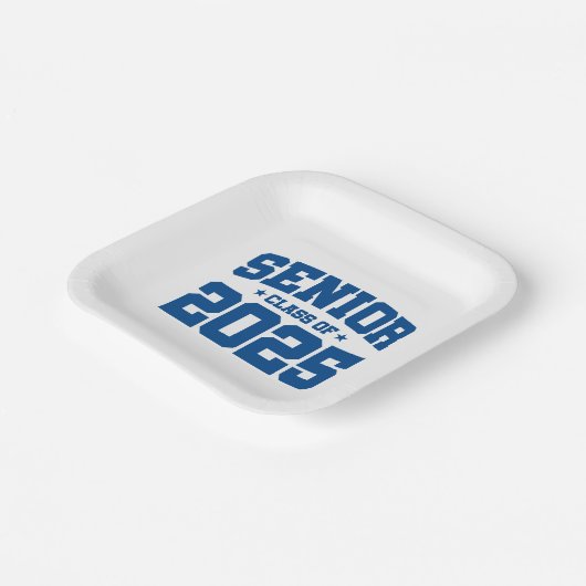 Klasse des Abschlusses in der Oberschule 2025 Seni Pappteller (Gewinkelt)