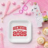 Klasse des Abschlusses in der Oberschule 2025 Seni Pappteller (Party)