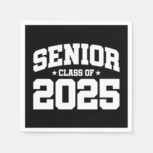 Klasse des Abschlusses in der Oberschule 2025 Seni Serviette (Vorderseite)