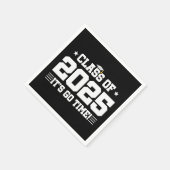 Klasse des Abschlusses in der Oberschule 2025 Seni Serviette (Ecke)