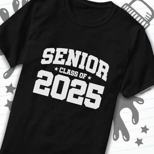 Klasse des Abschlusses in der Oberschule 2025 Seni T-Shirt