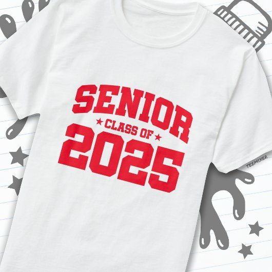 Klasse des Abschlusses in der Oberschule 2025 Seni T-Shirt