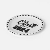 Klasse des Abschlusses Pappteller (Schrägansicht)