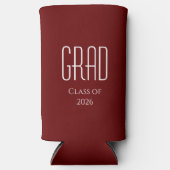 Klasse des Abschlusses Red Simple 2025 Selters Dosenkühler (Vorderseite)