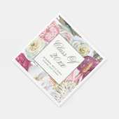 Klasse des Abschlusses Wasserfarben 2022 Serviette (Ecke)