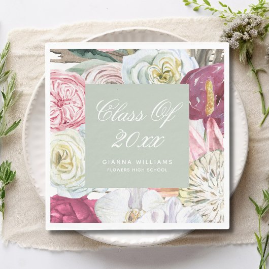 Klasse des Abschlusses Wasserfarben 2022 Serviette