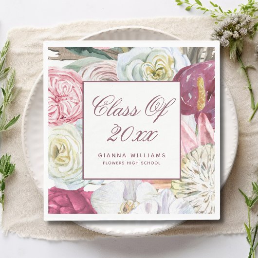 Klasse des Abschlusses Wasserfarben 2022 Serviette