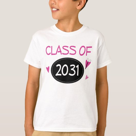 Klasse des Absolvent der Zukunft 2031 T-Shirt (Vorderseite)