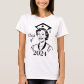 Klasse des Absolventen der Oberstufe 2024 T-Shirt (Vorderseite)