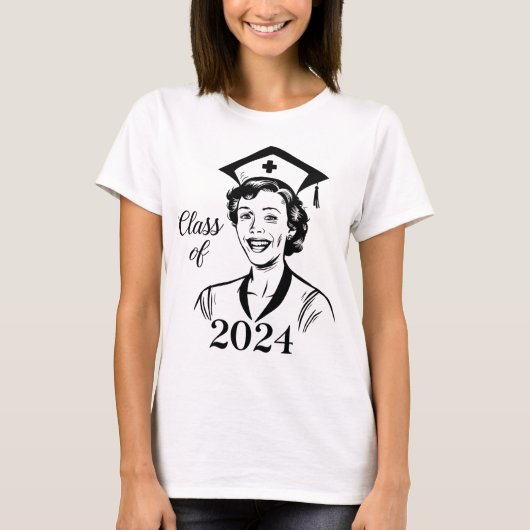 Klasse des Absolventen der Oberstufe 2024 T-Shirt (Vorderseite)