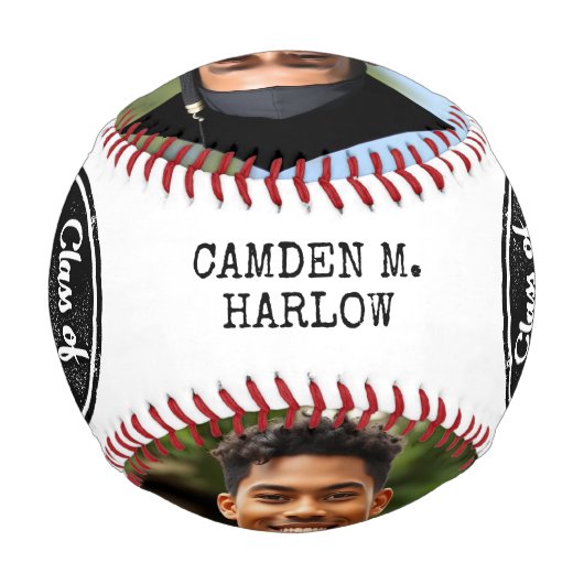 Klasse des Baseball-Fotos für das Graduate Custom Baseball (Rückseite)