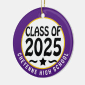 Klasse des benutzerdefinierten Foto-Abschlusses 20 Keramik Ornament (Links)