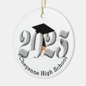 Klasse des benutzerdefinierten Foto-Abschlusses 20 Keramik Ornament (Links)