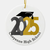 Klasse des benutzerdefinierten Foto-Abschlusses 20 Keramik Ornament (Vorne)