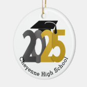 Klasse des benutzerdefinierten Foto-Abschlusses 20 Keramik Ornament (Links)