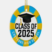 Klasse des benutzerdefinierten Foto-Abschlusses 20 Keramik Ornament (Rechts)