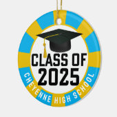 Klasse des benutzerdefinierten Foto-Abschlusses 20 Keramik Ornament (Links)