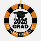 Klasse des benutzerdefinierten Foto-Abschlusses 20 Keramik Ornament (Vorne)