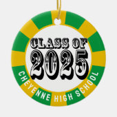 Klasse des benutzerdefinierten Foto-Abschlusses 20 Keramik Ornament (Vorne)