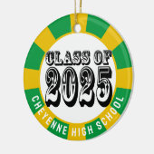 Klasse des benutzerdefinierten Foto-Abschlusses 20 Keramik Ornament (Links)