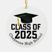 Klasse des benutzerdefinierten Foto-Abschlusses 20 Keramik Ornament (Vorne)