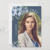 Klasse des benutzerdefinierten Fotos "Dusty Blue R Einladung (Vorderseite)