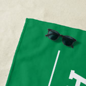 Klasse des benutzerdefinierten grünen Graduatnamen Strandtuch (Beispiel)